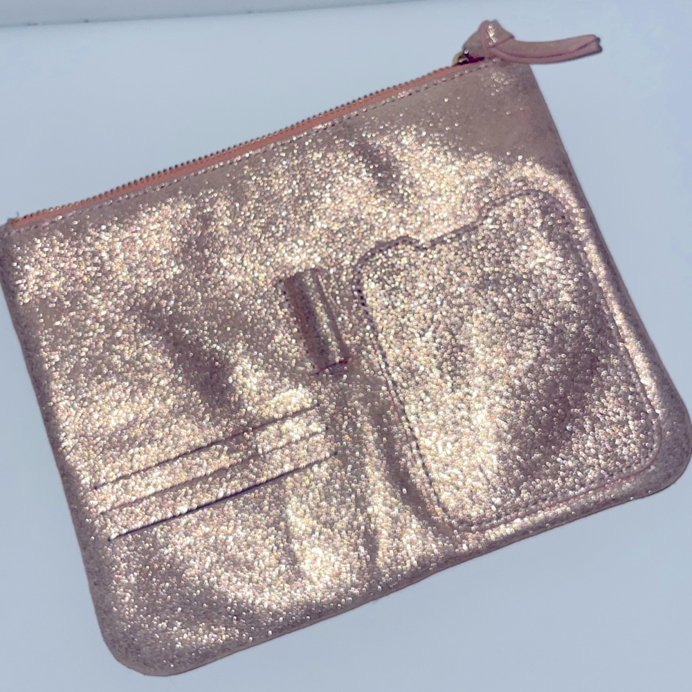 Anthropologie rose gold wallet/clutch/organizer